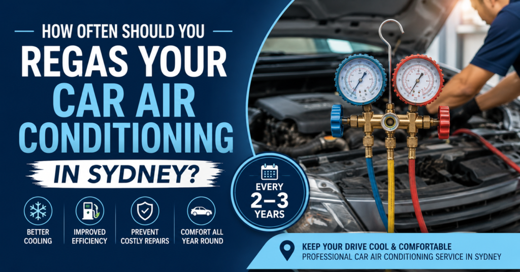 Regas Your Car Air Conditioning in Sydney